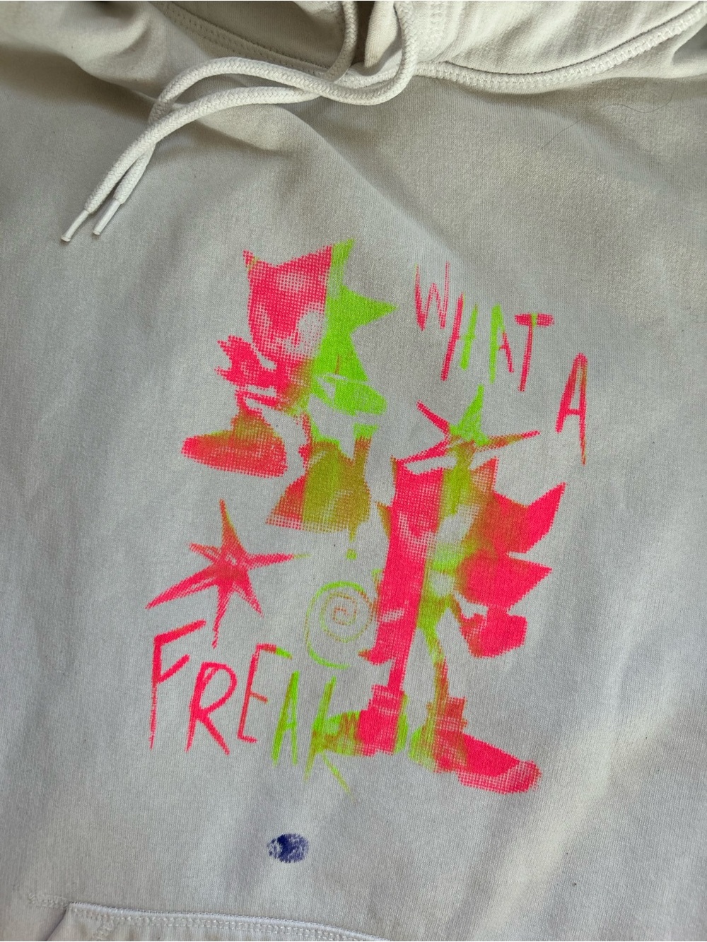 Sonic and Shadow “WHAT A FREAK!” Neon Screen-printed Hoodie - Picture 5 of 8
